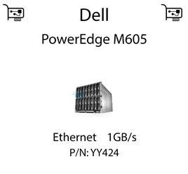 Karta sieciowa Ethernet 1GB/s dedykowana do serwera Dell PowerEdge M605 - YY424