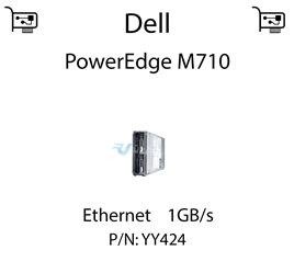 Karta sieciowa Ethernet 1GB/s dedykowana do serwera Dell PowerEdge M710 - YY424