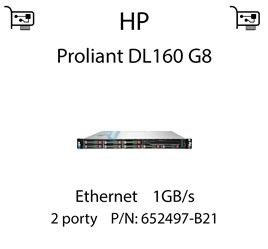 Karta sieciowa Ethernet 1GB/s dedykowana do serwera HP Proliant DL160 G8 - 652497-B21