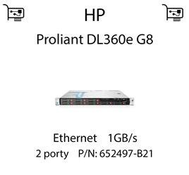 Karta sieciowa Ethernet 1GB/s dedykowana do serwera HP Proliant DL360e G8 - 652497-B21