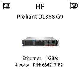 Karta sieciowa Ethernet 1GB/s dedykowana do serwera HP Proliant DL388 G9 - 684217-B21