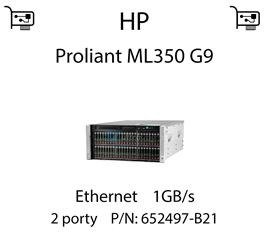 Karta sieciowa Ethernet 1GB/s dedykowana do serwera HP Proliant ML350 G9 - 652497-B21