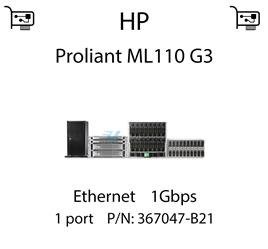 Karta sieciowa Ethernet 1Gbps, PCIe dedykowana do serwera HP Proliant ML110 G3 - 367047-B21