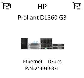 Karta sieciowa Ethernet 1Gbps dedykowana do serwera HP Proliant DL360 G3 - 244949-B21