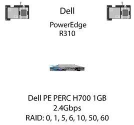 Kontroler RAID Dell PE PERC H700 1GB SAS, 2.4Gbps - HCR2Y