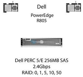 Kontroler RAID Dell PERC 5/E 256MB SAS RAID, 2.4Gbps - DM479