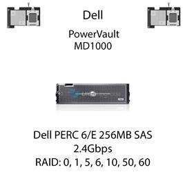Kontroler RAID Dell PERC 6/E 256MB SAS RAID, 2.4Gbps - F989F