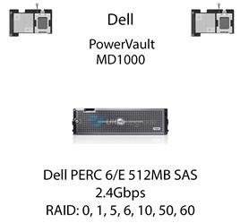 Kontroler RAID Dell PERC 6/E 512MB SAS RAID, 2.4Gbps - FY374