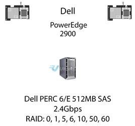 Kontroler RAID Dell PERC 6/E 512MB SAS RAID, 2.4Gbps - FY374