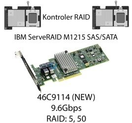 Kontroler RAID IBM ServeRAID M1215 SAS/SATA 9.6Gbps - 46C9114