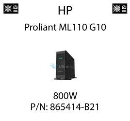 Oryginalny zasilacz HP o mocy 800W dedykowany do serwera HP ProLiant ML110 G10 - PN: 865414-B21