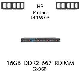 Pamięć RAM 16GB (2x8GB) DDR2 dedykowana do serwera HP ProLiant DL165 G5, RDIMM, 667MHz, 1.8V, 2Rx4