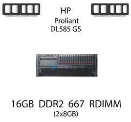 Pamięć RAM 16GB (2x8GB) DDR2 dedykowana do serwera HP ProLiant DL585 G5, RDIMM, 667MHz, 1.8V, 2Rx4