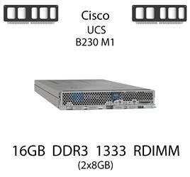 Pamięć RAM 16GB (2x8GB) DDR3 dedykowana do serwera Cisco UCS B230 M1, RDIMM, 1333MHz, 1.5V