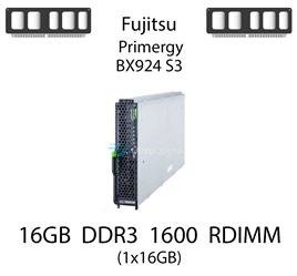 Pamięć RAM 16GB DDR3 dedykowana do serwera Fujitsu Primergy BX924 S3, RDIMM, 1600MHz, 1.35V, 2Rx4 - F3781-E516