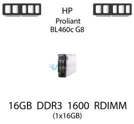 Pamięć RAM 16GB DDR3 dedykowana do serwera HP ProLiant BL460c G8, RDIMM, 1600MHz, 1.5V, 2Rx4 - 672612-081