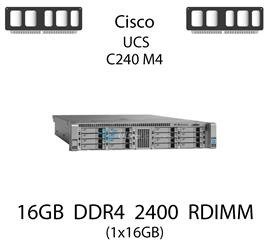 Pamięć RAM 16GB DDR4 dedykowana do serwera Cisco UCS C240 M4, RDIMM, 2400MHz, 1.2V, 2Rx4