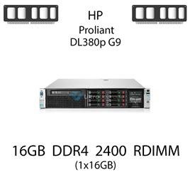 Pamięć RAM 16GB DDR4 dedykowana do serwera HP ProLiant DL380p G9, RDIMM, 2400MHz, 1.2V