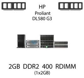 Pamięć RAM 2GB DDR2 dedykowana do serwera HP ProLiant DL580 G3, RDIMM, 400MHz, 1.8V, 1Rx4