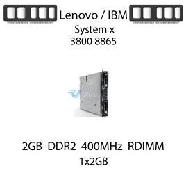 Pamięć RAM 2GB DDR2 dedykowana do serwera Lenovo / IBM System x3800 8865, RDIMM, 400MHz, 1.8V, 1Rx4