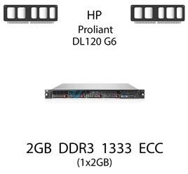 Pamięć RAM 2GB DDR3 dedykowana do serwera HP ProLiant DL120 G6, ECC UDIMM, 1333MHz, 1.5V