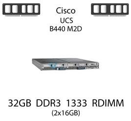 Pamięć RAM 32GB (2x16GB) DDR3 dedykowana do serwera Cisco UCS B440 M2D, RDIMM, 1333MHz, 1.35V, 2Rx4