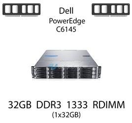 Pamięć RAM 32GB DDR3 dedykowana do serwera Dell PowerEdge C6145, RDIMM, 1333MHz, 1.35V, 4Rx4 - SNP0R45JC/32G