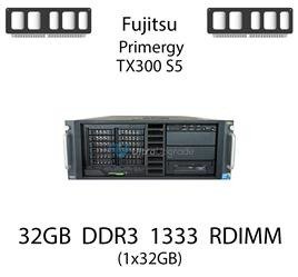 Pamięć RAM 32GB DDR3 dedykowana do serwera Fujitsu Primergy TX300 S5, RDIMM, 1333MHz, 1.35V