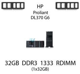 Pamięć RAM 32GB DDR3 dedykowana do serwera HP ProLiant DL370 G6, RDIMM, 1333MHz, 1.35V