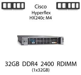 Pamięć RAM 32GB DDR4 dedykowana do serwera Cisco Hyperflex HX240c M4, RDIMM, 2400MHz, 1.2V, 2Rx4 - HX-MR-1X322RV-A