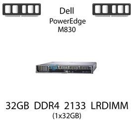 Pamięć RAM 32GB DDR4 dedykowana do serwera Dell PowerEdge M830, LRDIMM, 2133MHz, 1.2V, 4Rx4 - SNPMMRR9C/32G