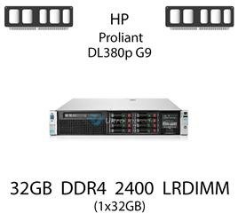 Pamięć RAM 32GB DDR4 dedykowana do serwera HP ProLiant DL380p G9, LRDIMM, 2400MHz, 1.2V