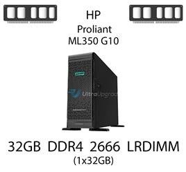 Pamięć RAM 32GB DDR4 dedykowana do serwera HP ProLiant ML350 G10, LRDIMM, 2666MHz, 1.2V, 2Rx4