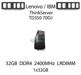 Pamięć RAM 32GB DDR4 dedykowana do serwera Lenovo / IBM ThinkServer TD350 70DJ, LRDIMM, 2400MHz, 1.2V, 2Rx4