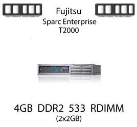 Pamięć RAM 4GB (2x2GB) DDR2 dedykowana do serwera Fujitsu Sparc Enterprise T2000, RDIMM, 533MHz, 1.8V, 2Rx4