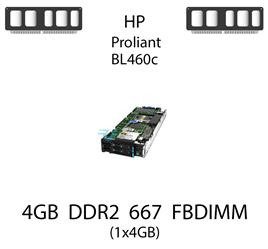 Pamięć RAM 4GB DDR2 dedykowana do serwera HP ProLiant BL460c, FBDIMM, 667MHz, 1.8V, 2Rx4