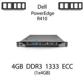 Pamięć RAM 4GB DDR3 dedykowana do serwera Dell PowerEdge R410, ECC UDIMM, 1333MHz