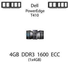 Pamięć RAM 4GB DDR3 dedykowana do serwera Dell PowerEdge T410, ECC UDIMM, 1600MHz