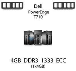 Pamięć RAM 4GB DDR3 dedykowana do serwera Dell PowerEdge T710, ECC UDIMM, 1333MHz