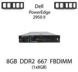 Pamięć RAM 8GB DDR2 dedykowana do serwera Dell PowerEdge 2950 II, FBDIMM, 667MHz, 1.8V, 2Rx4