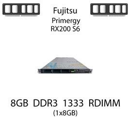 Pamięć RAM 8GB DDR3 dedykowana do serwera Fujitsu Primergy RX200 S6, RDIMM, 1333MHz, 1.5V