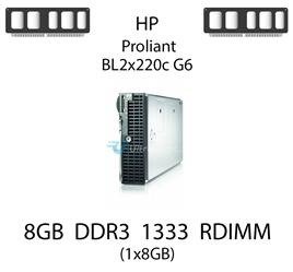 Pamięć RAM 8GB DDR3 dedykowana do serwera HP ProLiant BL2x220c G6, RDIMM, 1333MHz, 1.5V