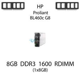 Pamięć RAM 8GB DDR3 dedykowana do serwera HP ProLiant BL460c G8, RDIMM, 1600MHz, 1.35V