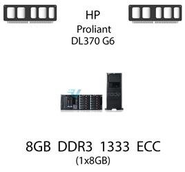 Pamięć RAM 8GB DDR3 dedykowana do serwera HP ProLiant DL370 G6, ECC UDIMM, 1333MHz, 1.5V