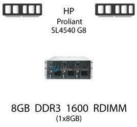Pamięć RAM 8GB DDR3 dedykowana do serwera HP ProLiant SL4540 G8, RDIMM, 1600MHz, 1.35V, 2Rx4 - 713755-071