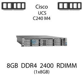 Pamięć RAM 8GB DDR4 dedykowana do serwera Cisco UCS C240 M4, RDIMM, 2400MHz, 1.2V, 1Rx4