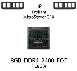 Pamięć RAM 8GB DDR4 dedykowana do serwera HP ProLiant MicroServer G10, ECC UDIMM, 2400MHz, 1.2V