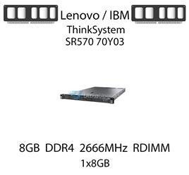 Pamięć RAM 8GB DDR4 dedykowana do serwera Lenovo / IBM ThinkSystem SR570 70Y03, RDIMM, 2666MHz, 1.2V